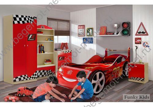 Кровать машина Молния Маквин арт 20006 - мебель серии Фанки Авто 