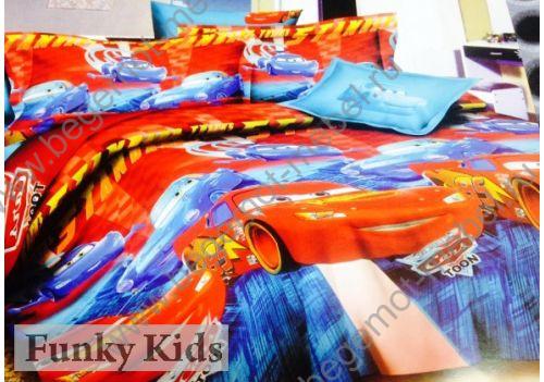 Тачки Молния - детское постельное белье для мальчиков , 100% хлопок 