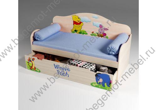 Кровать детская с фотопечать Винни Пух