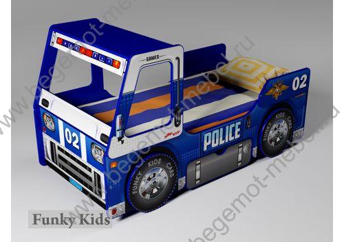 Кровать-машина Полиция для детей 