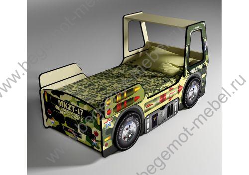Кровать машина для детей группа компаний азбука мебели милитари детская