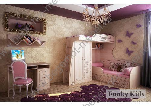 Мебель для двоих детей и подростков Фанки Кидз Классика 