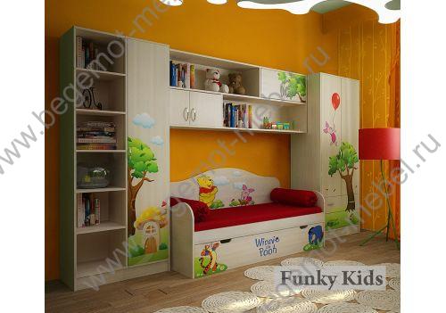 Готовая детская комната серия Винни Пух - модульная мебель