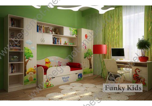 готовая комната детской мебели серия Винни пух 