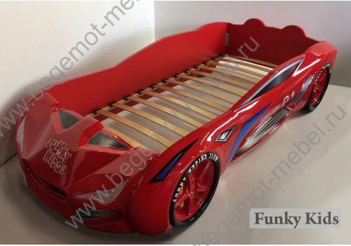 Кровать в виде машины БМВ с ортопедической решеткой для детей от 2-х лет