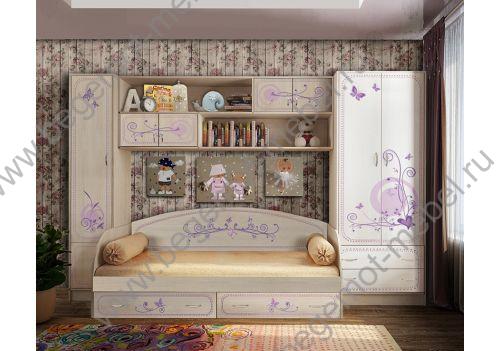 полноценная детская комната серии Фанки Кидз Лилак  
