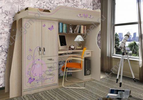 Детская комната Фанки Кидз Лилак - мебель для девочек 