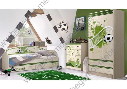 Серия мебели Фанки Кидз Футбол - готовая комната №2 для детей 