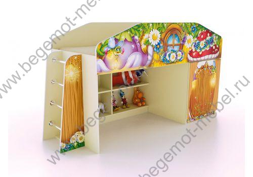 Детская кровать-чердак Лесная Сказка - мебель для детей 