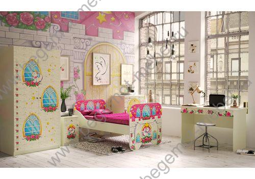 Детская мебель серии Замок Принцессы - готовая комната 