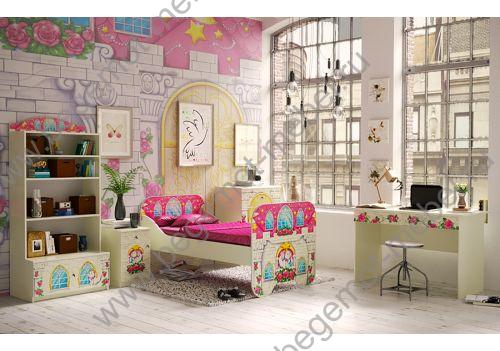 Детская серия мебели Замок Принцессы - готовая комната 