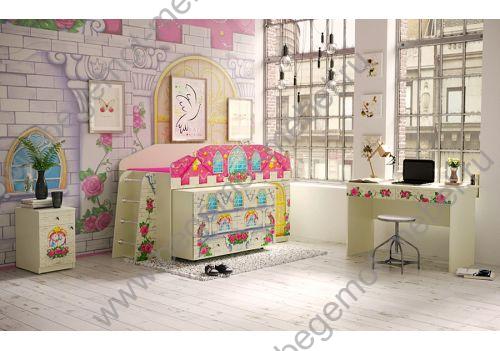 Комната для девочек Замок Принцессы - детская мебель 