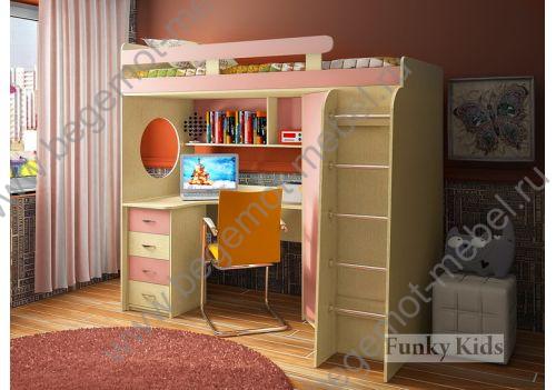 Кровать-чердак Фанки Кидз 3 со столом  