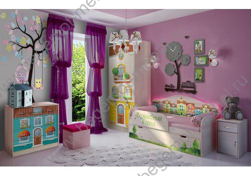 Детская серия мебели Волшебный город - готовая комната 