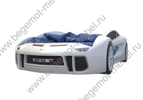 Объемая пластиковая кровать-машина Ламборджини 