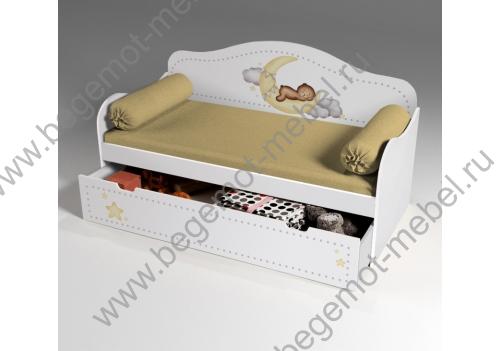 Кровать для детей с рисунком, Мишка 40029 