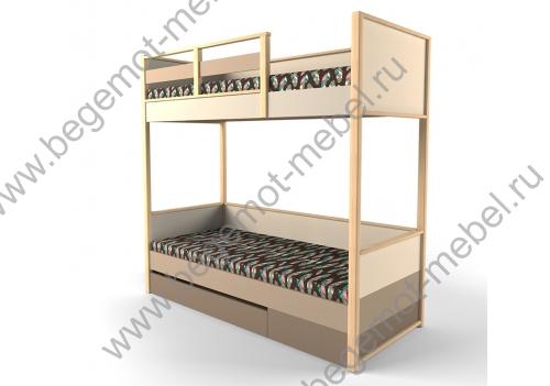 Двухъярусная кровать с фальш панелью Робин Вуд