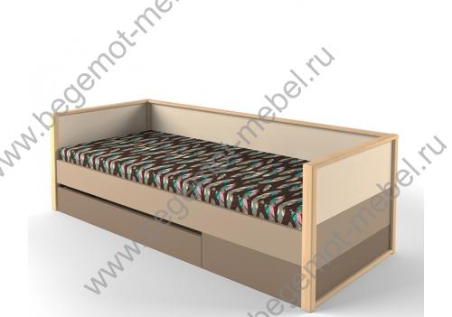 Нижняя кровать с фальш панелью