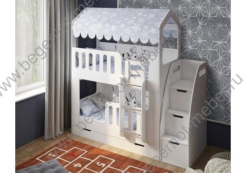 Двухъярусная кровать с рисунком Далматинец