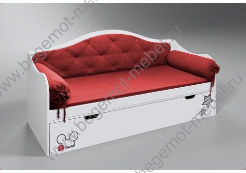 Кровать Хеппи Маус в красном цвете