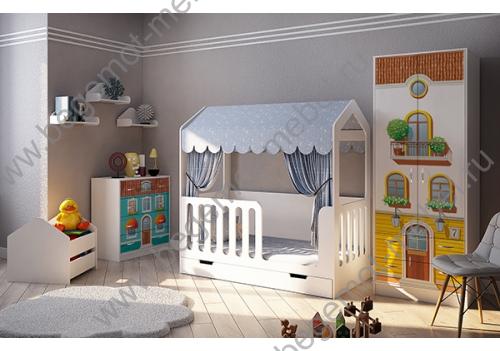 Мебель Волшебный Город с детской кроватью Домик-Сказка
