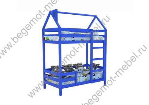 Детская кровать SCANDI в синем цвете корпуса