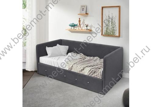 Кровать Сарта - цвет обивки серый