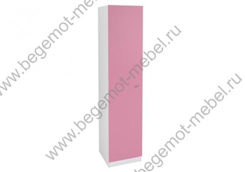 Колонка закрытая корпус белый / фасад розовый