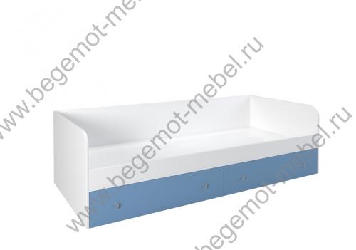 Кровать Астра корпус белый / фасад голубой