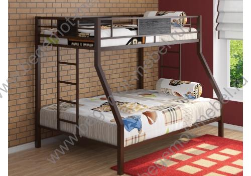 Двухъярусная металлическая кровать Гранада 