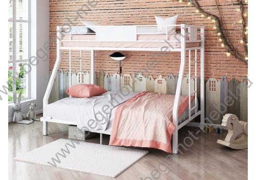 Металлические двухъярусная кровать Гранада 140