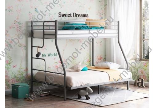 Двухъярусная металлическая кровать Гранада 3-140