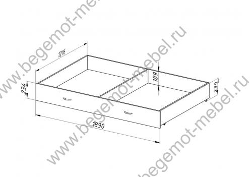 Ящик для металлических кроватей схема с размерами
