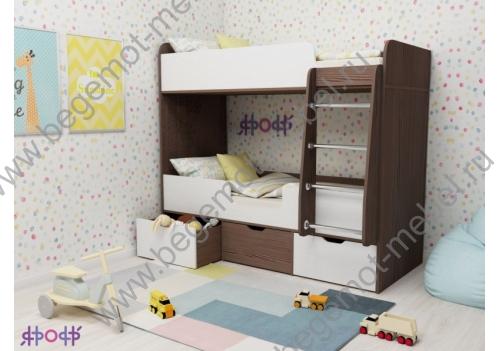 Купить недорого двухъярусную кровать Малыш Двойняшка