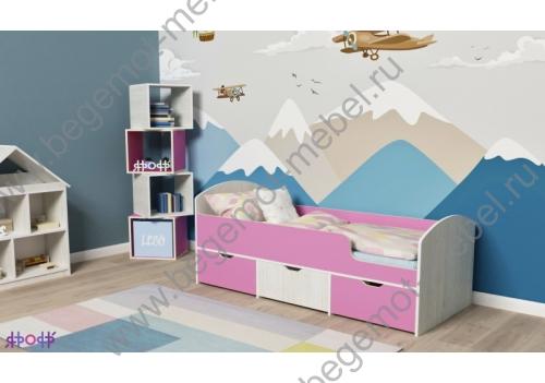 Кровать с ящиками Малыш Мини для девочек