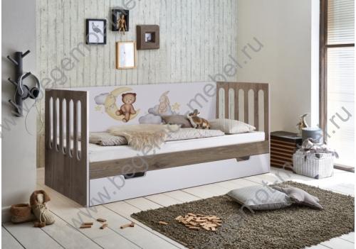 Кровать для детей Сказка с планкой-царгой