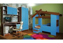 домик для детей кровать и игровой модуль
