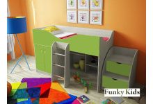 Кровать для маленьких детей с игровой зоной Фанки Кидз -6