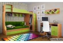 мебель для детских комнат Фанки Кидз 12 с подушками и наматрасником 