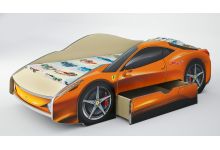 Кровать машина Феррари - корпус оранжевый