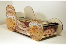 Кровать  для девочек КАРЕТА МИНИ с ортопедической решеткой 150х70см