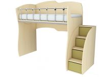 Кровать-чердак КД 1-6 с лестницей Л3 со спальным местом 2000х900