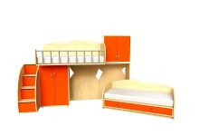 Мебельный комплект с одним спальным местом МКЛ 52-2 без лестницы