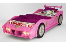 Кровать в виде машины Макларен розовая