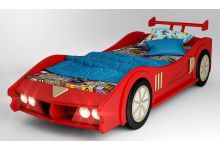 Кровать в виде машины Макларен красная