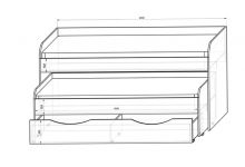 Схема двухъярусная кровать Фанки Кидз 8