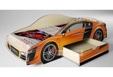 Кровать в виде машины Ауди Фанки - цвет оранж