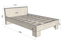 схема и размеры детской кровати Фанки Тайм