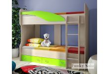 Двухъярусная детская кровать дешево Фанки Соло 4