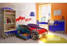 Комплект 2 детской мебели Фанки Авто + кровать БМВ Х5 со спальным местом 170х80см